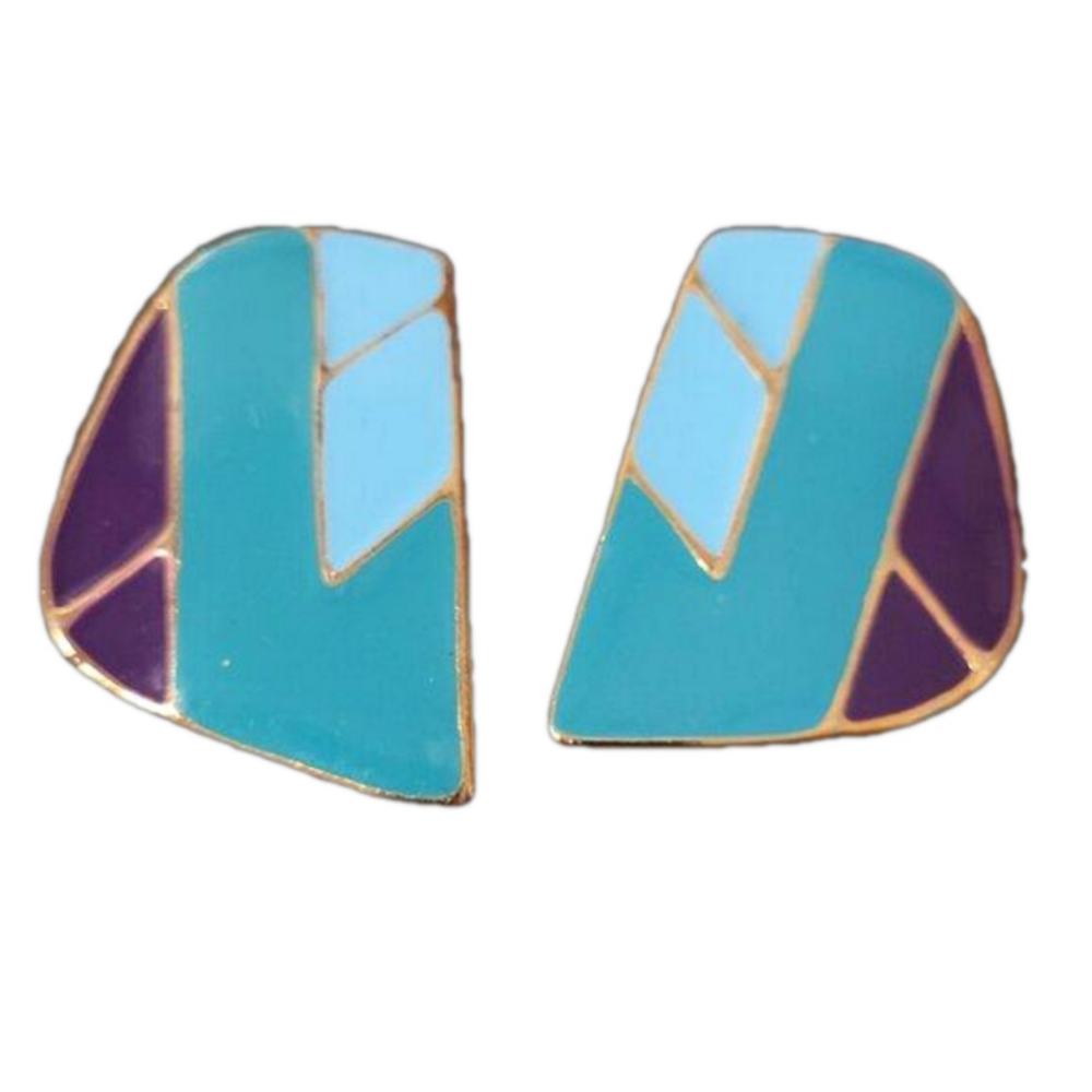 Vintage late 70s pierced earrings